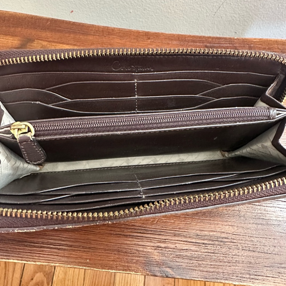 Cole Haan Genevieve Travel Woven Leather Wallet - Picture 4 of 8